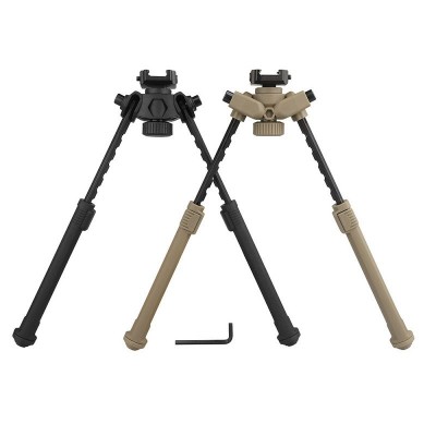 BIPODE PLEGABLE Y EXTENSIBLE PARA RAIL PICATINNY NEGRO