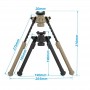 BIPODE PLEGABLE Y EXTENSIBLE PARA RAIL PICATINNY TAN