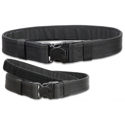 CINTURON POLICIAL RIGIDO DOBLE CON VELCRO NEGRO // ARMYCOP.ES