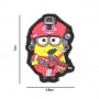 PARCHE PVC 3D MINION ROSA