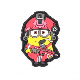PARCHE PVC 3D MINION ROSA