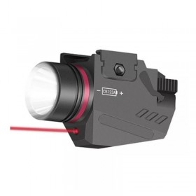 LINTERNA TACTICA CON LASER ROJO 5W