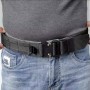 CINTURON MOLLE CON DOBLE CINTURON DE VELCRO NEGRO