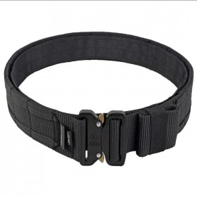 CINTURON MOLLE CON DOBLE CINTURON DE VELCRO NEGRO