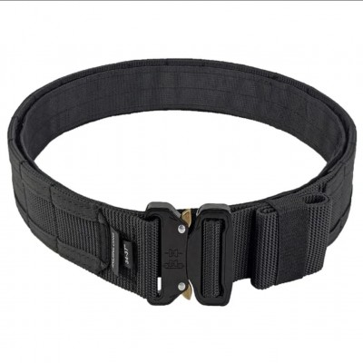 CINTURON MOLLE CON DOBLE CINTURON DE VELCRO NEGRO