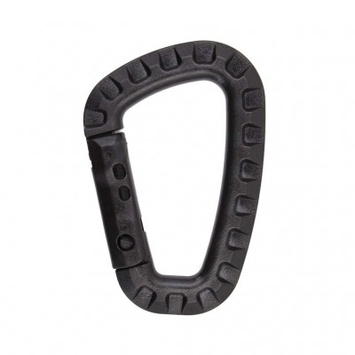 MOSQUETON PVC 82MM TACTICO NEGRO