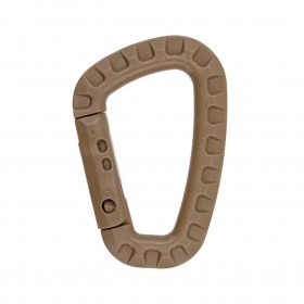 MOSQUETON PVC 82MM TACTICO TAN