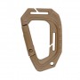 MOSQUETON PVC 82MM MOLLE TACTICO TAN