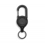 LLAVERO EXTENSIBLE METALICO CON CABLE DE ACERO Y MOSQUETON