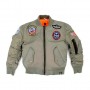CAZADORA BOMBER NIÑO INMORTAL VERDE