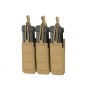 PORTACARGADOR TRIPLE CORTE LASER PISTOLA TAN // ARMYCOP.ES