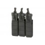 PORTACARGADOR TRIPLE CORTE LASER PISTOLA NEGRO // ARMYCOP.ES