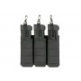 PORTACARGADOR TRIPLE CORTE LASER PISTOLA NEGRO // ARMYCOP.ES