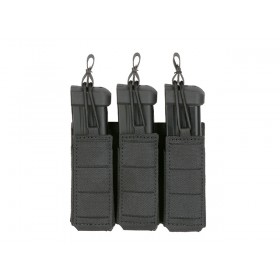 PORTACARGADOR TRIPLE CORTE LASER PISTOLA NEGRO // ARMYCOP.ES