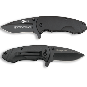 NAVAJA K25 CON CLIP HOJA 6.5CM NEGRO // ARMYCOP.ES