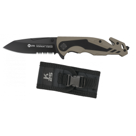 NAVAJA TACTICA K25 G10 COYOTE/NEGRO HOJA 8.80 CM