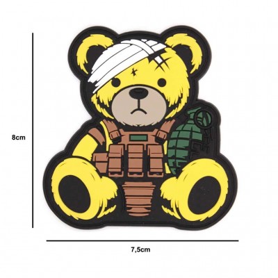 PARCHE PVC 3D TEDDY OSO FLUORESCENTE