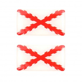 PEGATINA 3D BORGOÑA 2 PCS