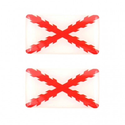 PEGATINA 3D BORGOÑA 2 PCS
