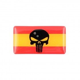PEGATINA 3D PUNISHER ESPAÑA // ARMYCOP.ES