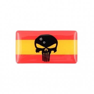 PEGATINA 3D PUNISHER ESPAÑA // ARMYCOP.ES