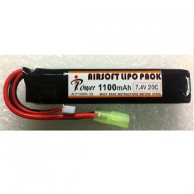 BATERIA LIPO 7,4V 1100 MHA CONECTOR TAMIYA / ARMYCOP