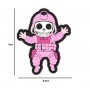 PARCHE PVC 3D ESQUELETO MILITAR ROSA // ARMYCOP.ES