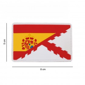 PARCHE PVC BORGOÑA/ESPAÑA BLANCO // ARMYCOP.ES