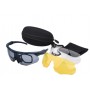 GAFAS DE PROTECCION  3 LENTES NEGRO