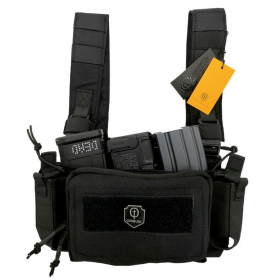 CHALECO CONQUER MICRO CHEST RIG NEGRO / ARMYCOP.ES