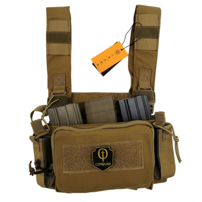 CHALECO CONQUER MICRO CHEST RIG COYOTE / ARMYCOP.ES