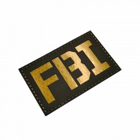 PARCHE FBI VERDE AMARILLO