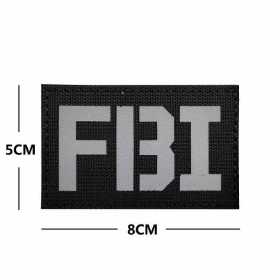 PARCHE FBI NEGRO GRIS