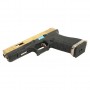 Pistola Airsoft We G17 Custom-TG Gas Negra-Dorada / ARMYCOP.ES