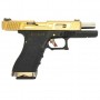 Pistola Airsoft We G17 Custom-TG Gas Negra-Dorada / ARMYCOP.ES