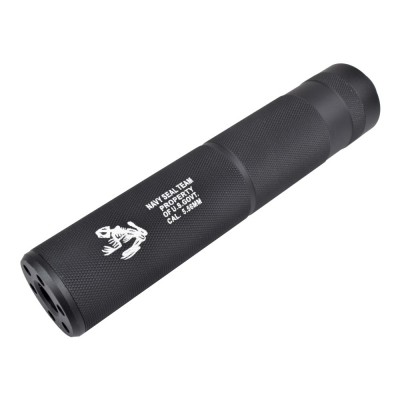 SILENCIADOR CYMA 155MM X 30MM NAVY SEAL TEAM RUGOSO NEGRO