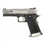 REPLICA PÌSTOLA GAS  WE PISTOL HI-CAPA 4.3 WET ALLOSAURUS SILVER