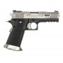 REPLICA PÌSTOLA GAS  WE PISTOL HI-CAPA 4.3 WET ALLOSAURUS SILVER