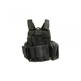 CHALECO TACTICO MOLLE CIRAS NEGRO // ARMYCOP.ES
