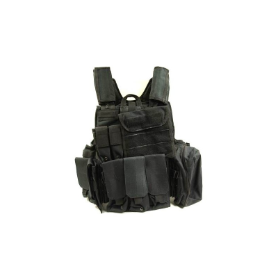CHALECO TACTICO MOLLE CIRAS NEGRO // ARMYCOP.ES