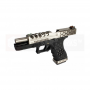 Pistola Airsoft Armorer Works G17 Hex-Cut Negro/Plata // ARMYCOP.ES