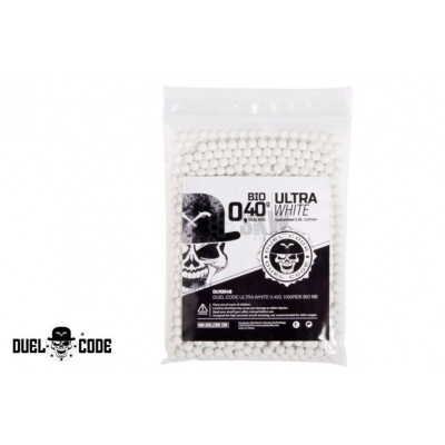 Bolas Airsoft Duel Code 0.40g BIO 1000bbs Ultra Blanco // ARMYCOP.ES