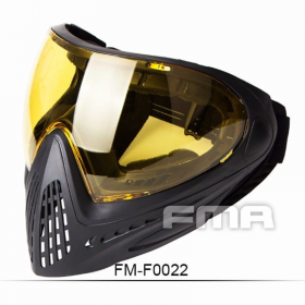 MASCARA FULL FACE FMA NEGRO/AMARILLO