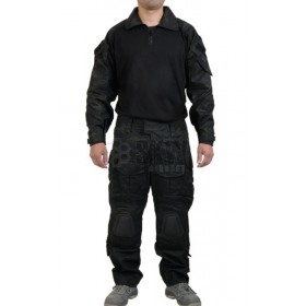 UNIFORME COMBATE DELTA TACTICS MULTICAM BLACK