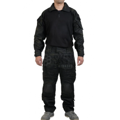 UNIFORME COMBATE DELTA TACTICS MULTICAM BLACK