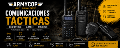 Comunicación Táctica para Airsoft | Radios, PTT y Pinganillos | Armycop