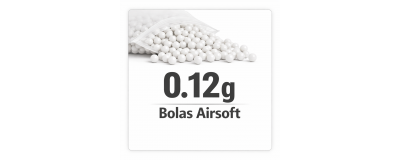 Bolas Airsoft 0.12g | BBs Baratas para Réplicas Básicas