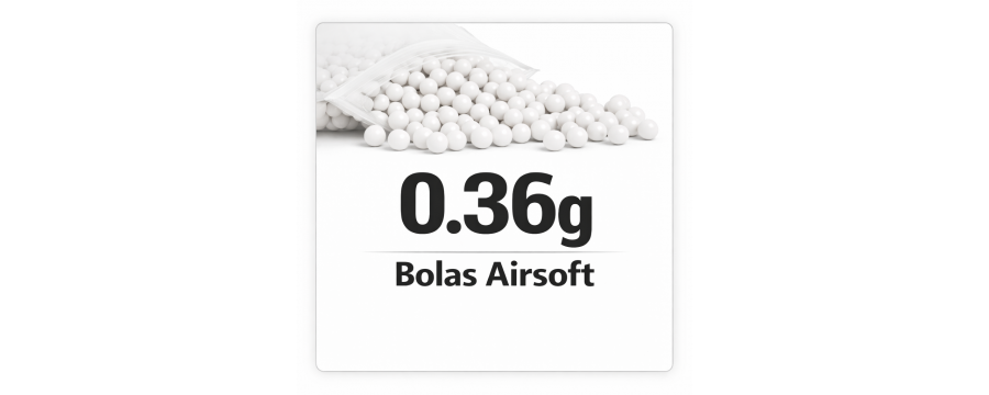Bolas Airsoft 0.36g | Precisión Profesional para Sniper y DMR