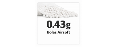 Bolas Airsoft 0.43g | Precisión Máxima Sniper | Alta Gama