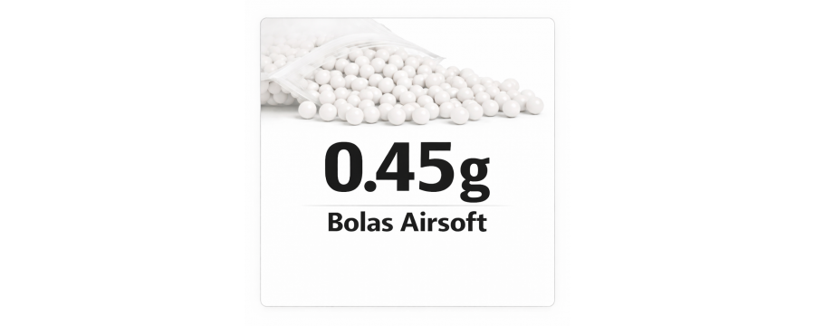 Bolas Airsoft 0.45g | Precisión Extrema Sniper | Máximo Control